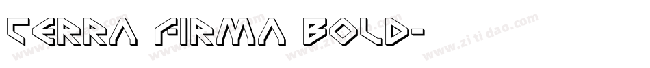 Terra Firma Bold字体转换